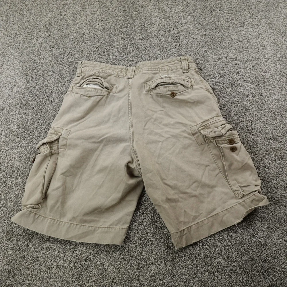 VTG Ralph Lauren Polo Shorts Mens 33 Beige Cargo Utility Hiking Military Outdoor